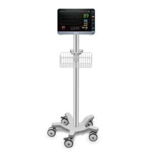 Silent Casters ECG Machine Medical Cart Aluminum alloy Material