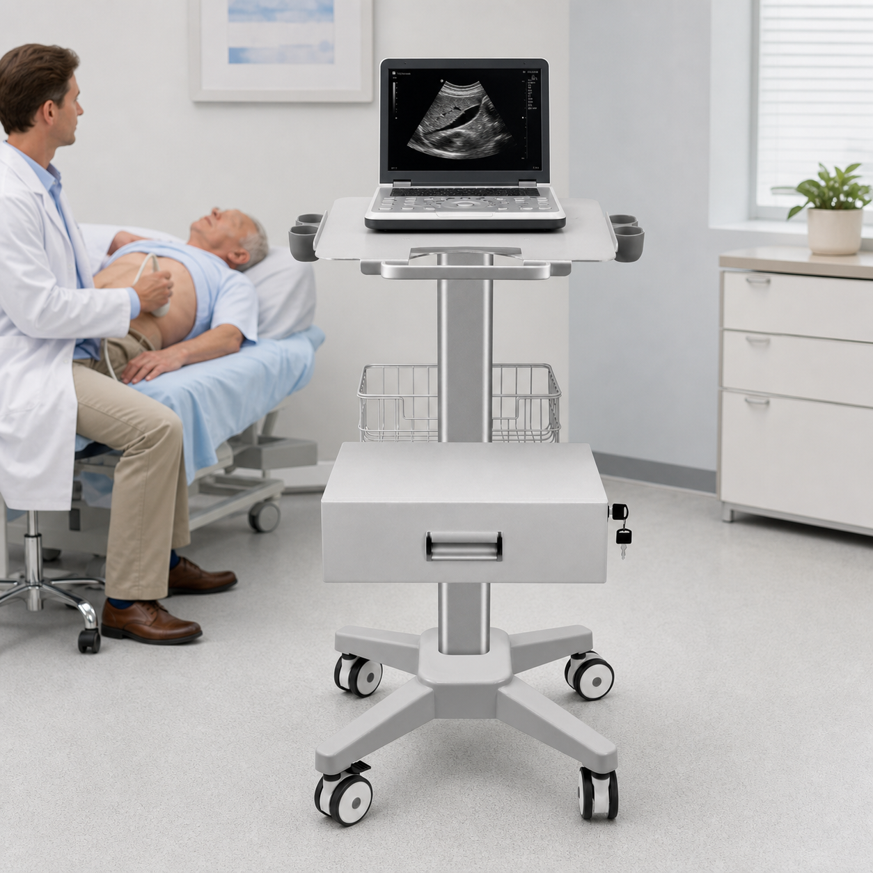 CRF CA13Z157 aluminum alloy medical cart product image 2