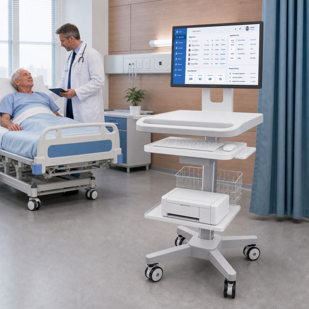 CRF CA13Z165 aluminum alloy medical cart product image 3