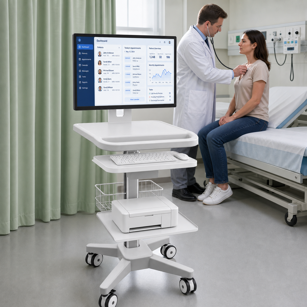 CRF CA13Z165 aluminum alloy medical cart product image 4