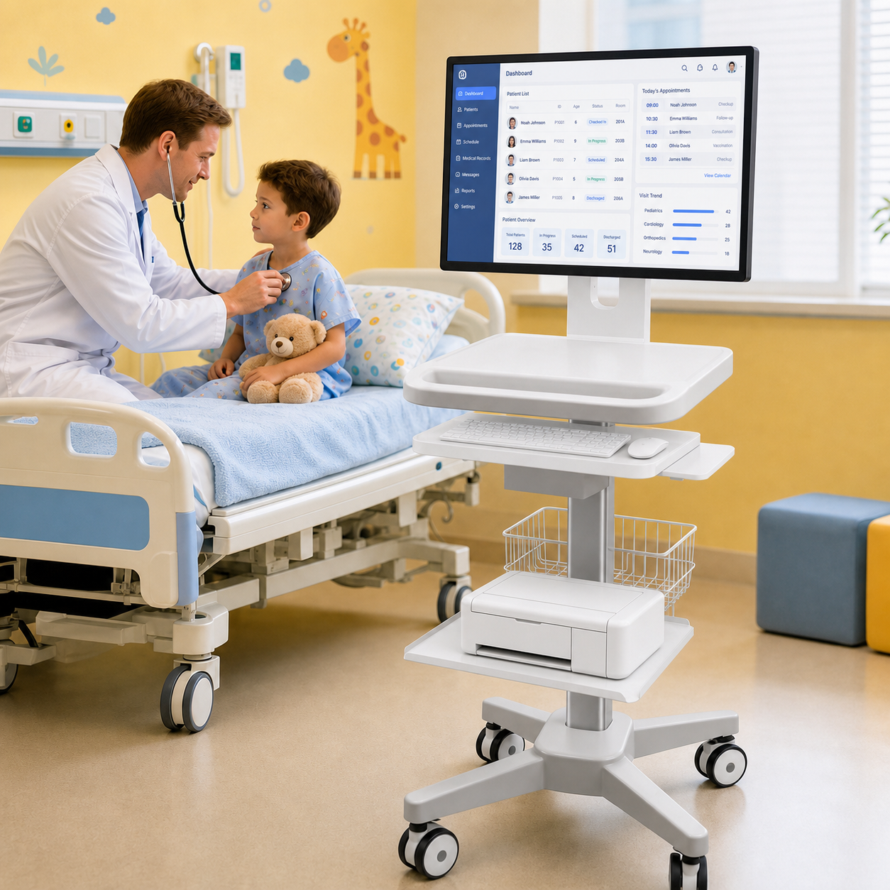 CRF CA13Z165 aluminum alloy medical cart product image 5