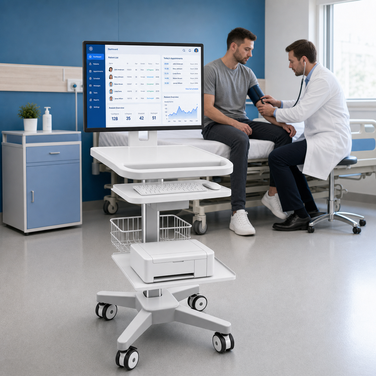 CRF CA13Z165 aluminum alloy medical cart product image 6