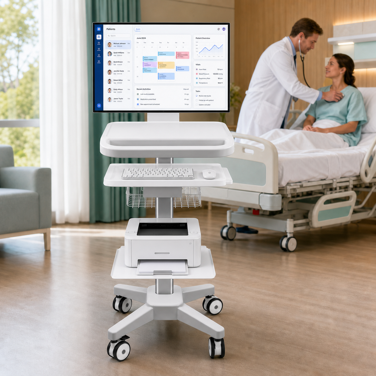 CRF CA13Z177 aluminum alloy medical cart product image 2