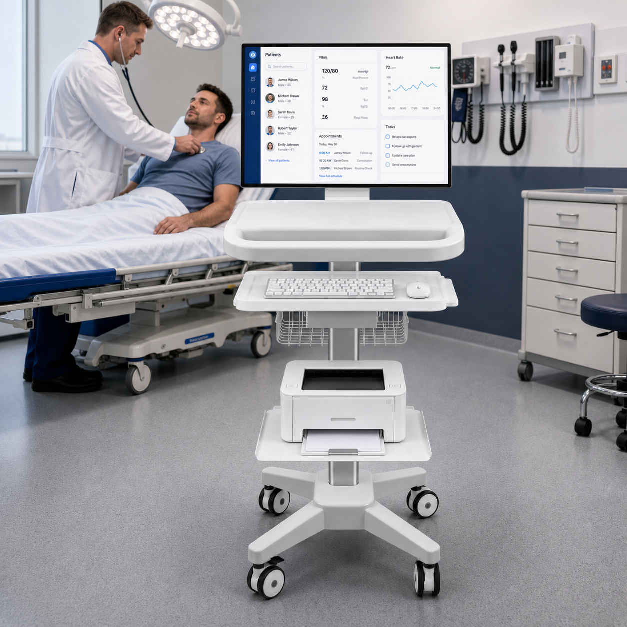 CRF CA13Z177 aluminum alloy medical cart product image 5