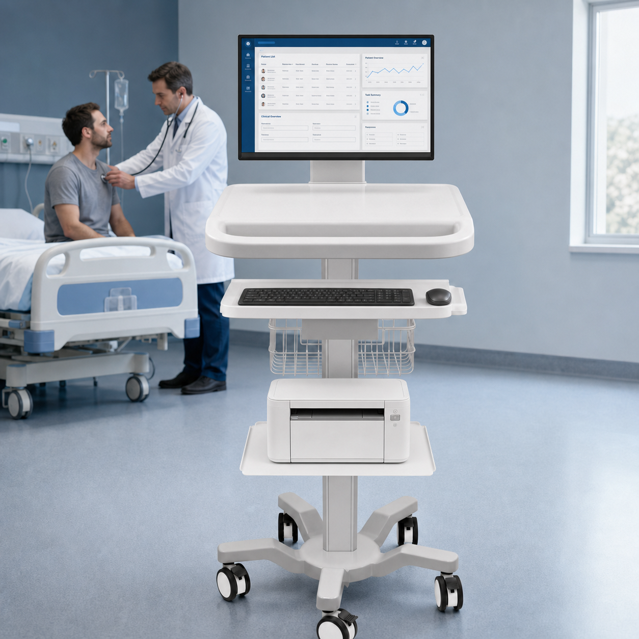 CRF CA16Z126 aluminum alloy medical cart product image 2