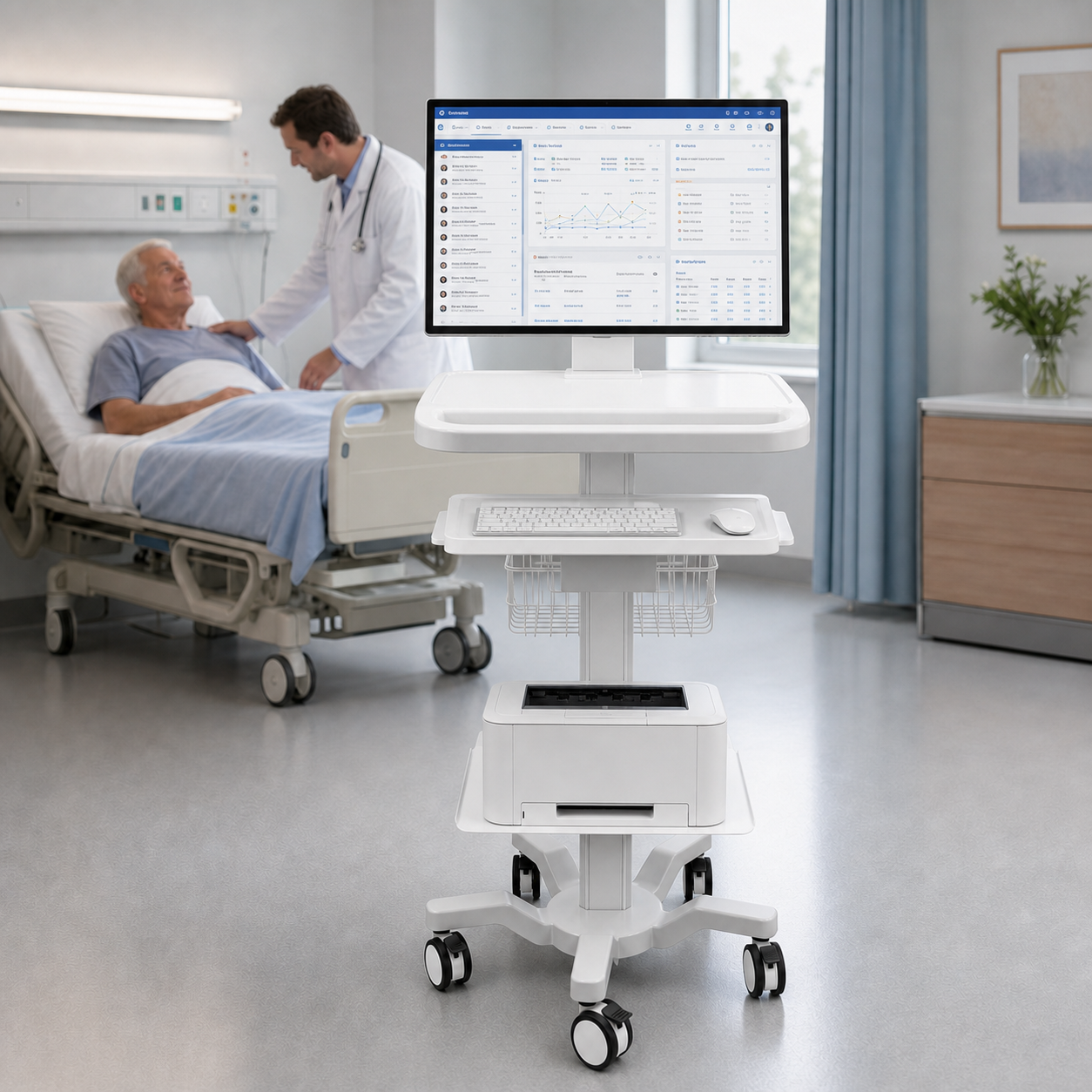 CRF CA16Z126 aluminum alloy medical cart product image 3