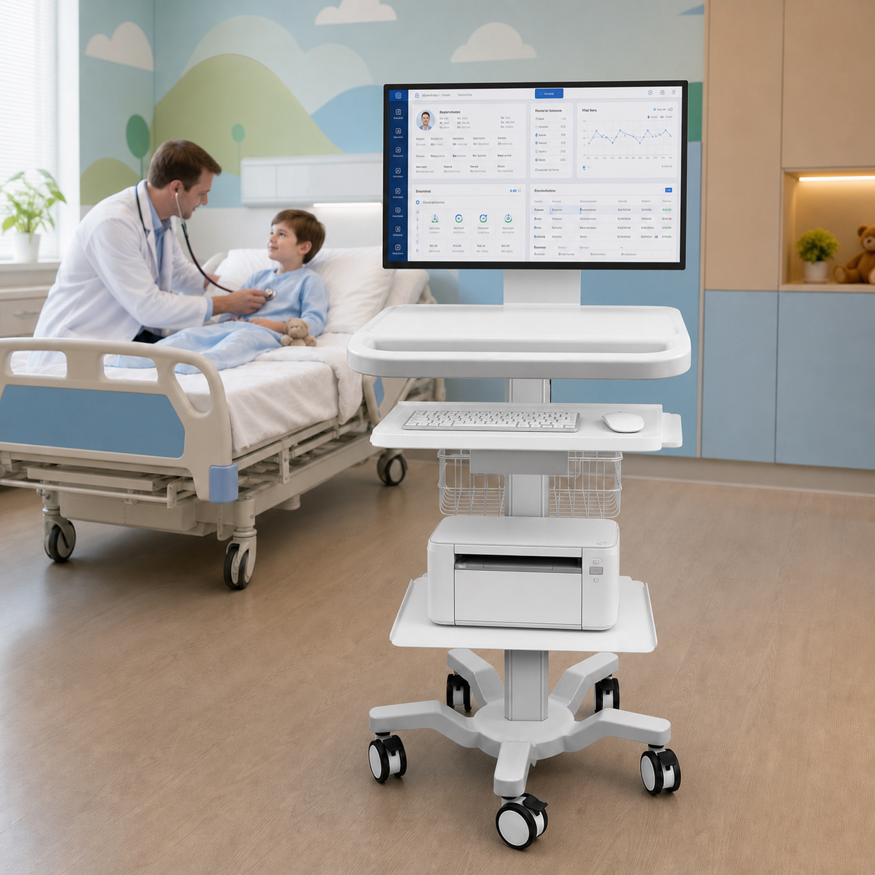 CRF CA16Z126 aluminum alloy medical cart product image 4