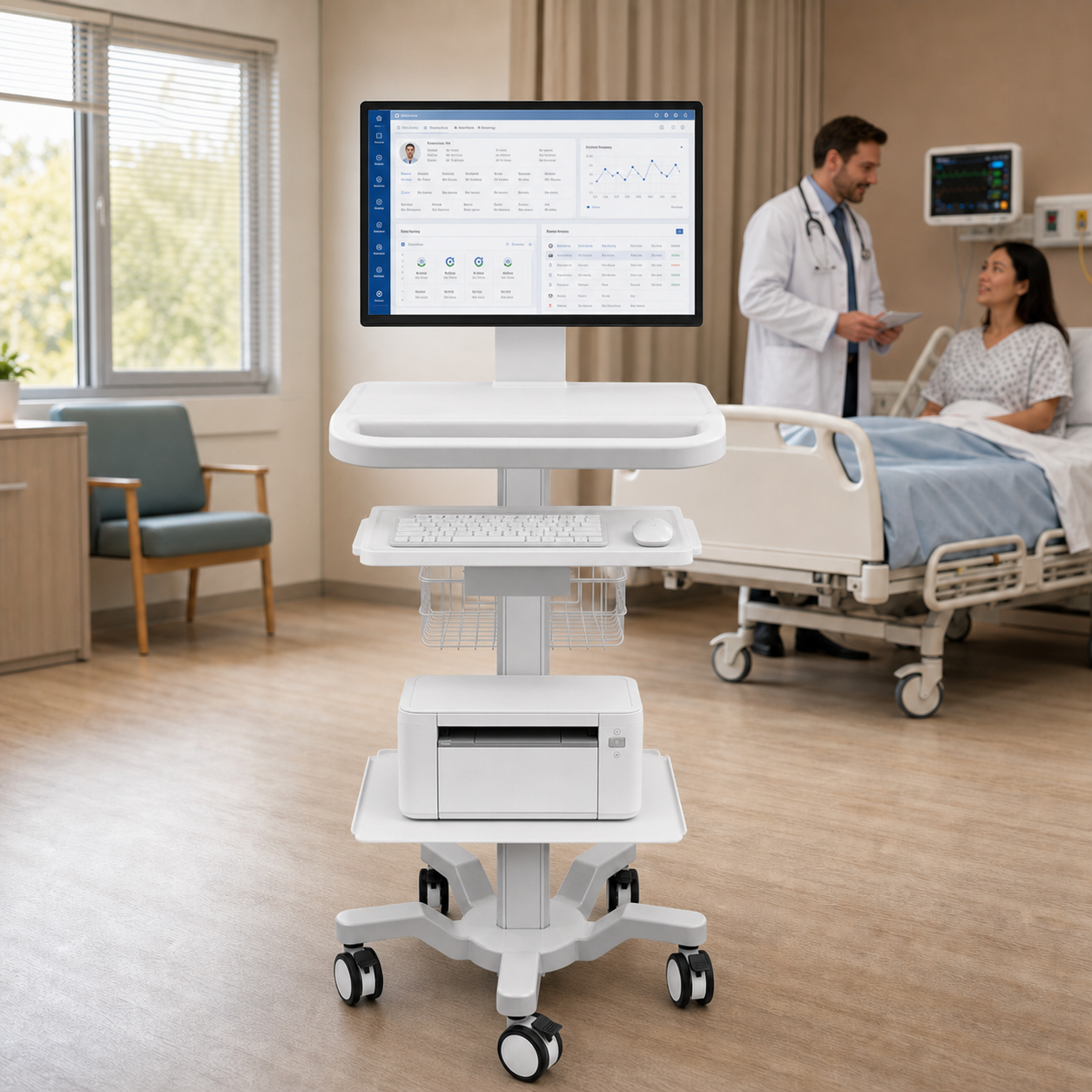 CRF CA16Z126 aluminum alloy medical cart product image 5