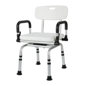 CRF CY0043-2 folding aluminum shower chair with backrest and armrests