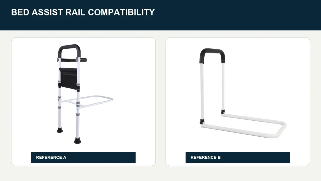 Two verified CRF bed assist rail references shown for compatibility review.