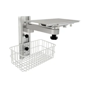 CRF CA14Z020 wall mounted equipment tray with wire basket, illustrated equipment configuration