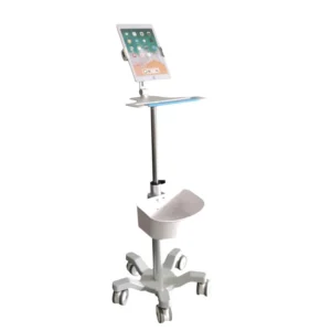 CRF CA15Z013 adjustable tablet trolley with platform and storage basket, illustrated configuration on white background