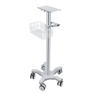 CRF CA15Z045 monitor stand with mounting plate and wire basket, illustrated equipment configuration