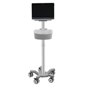 CRF CA15Z053 patient monitor stand with storage container, illustrated equipment configuration