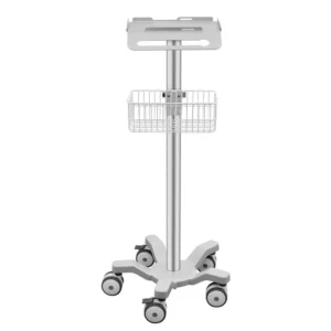 CRF CA15Z142 equipment stand with slotted platform and wire basket, illustrated equipment configuration