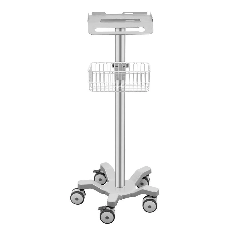 CRF CA15Z142 equipment stand with slotted platform and wire basket, illustrated equipment configuration