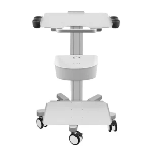 CRF CA16Z106 ecg and ultrasound equipment cart with printer shelf, complete trolley on white background