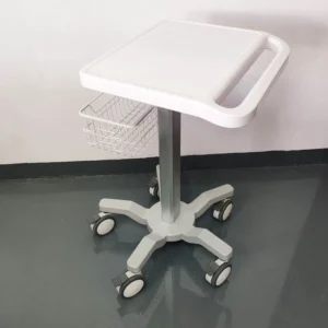 CRF CA16Z109 medical equipment cart with tray and wire basket, photographed equipment configuration