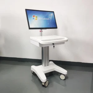CRF CA18Z001 computer cart with under-worktop storage, illustrated equipment configuration